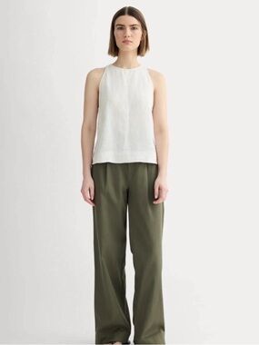Everlane “THE LINEN HIGH-NECK TANK”